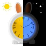 Alecto - Slaaptrainer-nachtlampje-wekker, bunny - Afbeelding 2