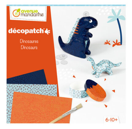 avenue-mandarine-decopatch-dinosaures-kc114c-1.jpg Avenue mandarine - Coffret créatif, Décopatch, Dinosaures - Afbeelding 1