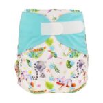 Blümchen - Diaper cover OneSize PUL Hook, Chamaeleon