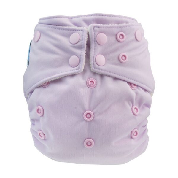 Blümchen - All-in-one bamboo onesize snap, lilac