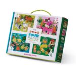 Crocodile Creek - Four Puzzle set, Playful pets