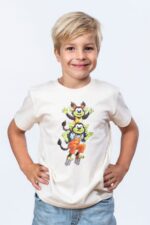 De Zoeneblom - T-shirt Pit and Puf jumping, Natural Raw (3-14j)