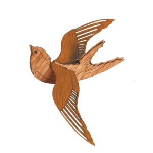 Ecodis - Carte en bois, oiseau