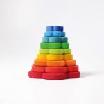 Grimm's - sorteer- en stapelspel, Flower Stacking Tower