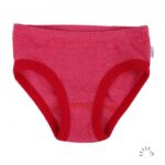Iobio - Girl panties fine rib GOTS, red melange (3-8j)