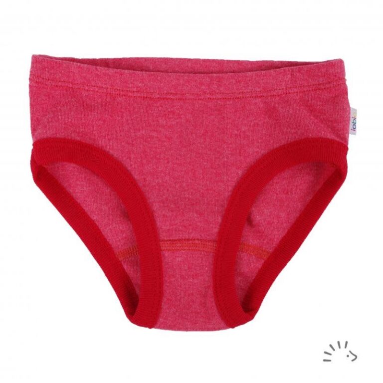 iobio-girl-panties-red-melange-093920-03-0257.jpg Iobio - Girl panties fine rib GOTS, red melange (3-8j) - Afbeelding 1