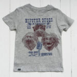 Lion of Leisure - T-shirt, grey melange, tamarin monkey