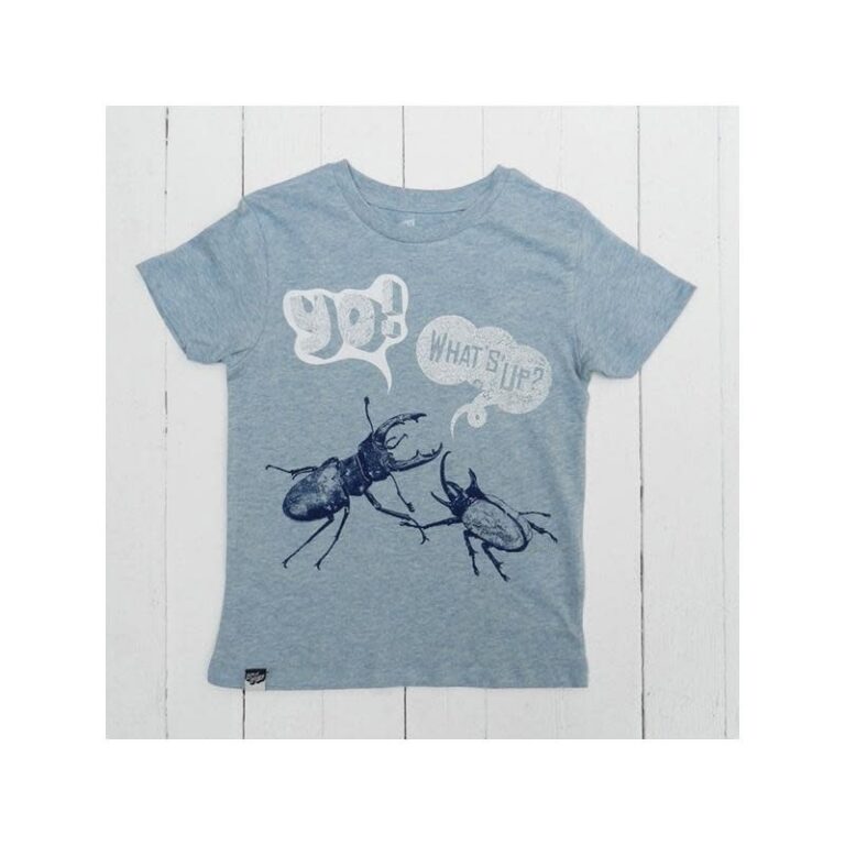 lion-of-leisure-t-shirt-ice-blue-beetles.jpg Lion of Leisure - T-shirt, ice blue, beetles - Afbeelding 1