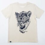 Lion of Leisure - T-shirt, lion logo, natural