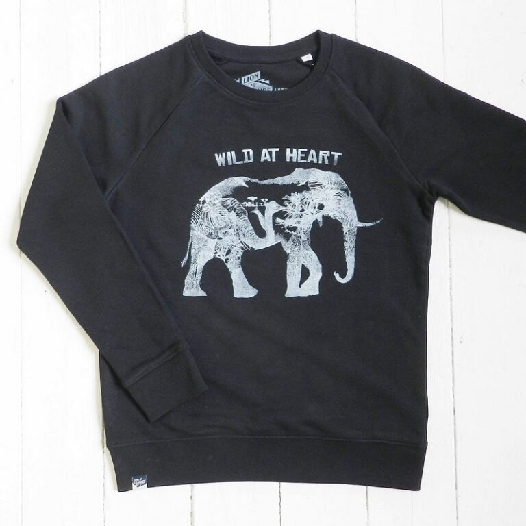 lol-sweater-elephant-black.jpg Lion of Leisure - sweater, elephant, black - Afbeelding 1