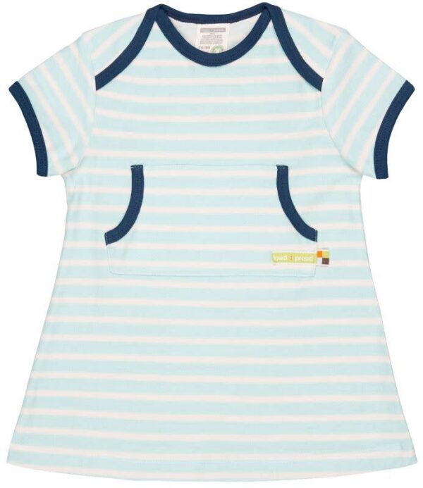 loudproud-jurk-cloud-ecru-6015.jpg Loud+Proud - kleid, ringel, cloud (0-2j) - Afbeelding 1