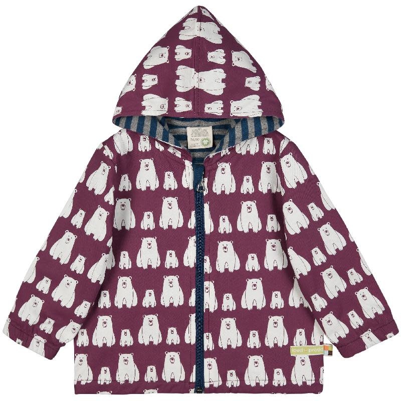 loudproud-outdoor-jacket-plum-ijsberen.jpg Loud+Proud - jas, plum, ijsberen - Afbeelding 1