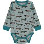 Maxomorra - Body ls, dotted puppy (0-2j)