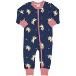Maxomorra - Rompersuit zipper LS, Unicorn