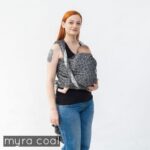 Neko - Geweven doek Myra Coal, maat 6 (4,6 m)