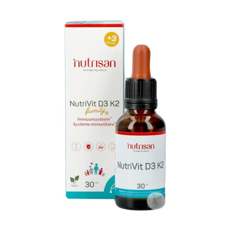 nutrisan-nutrivit-d3-k2-30ml.jpg Nutrisan - NutriVit D3 K2, 30ml - Afbeelding 1
