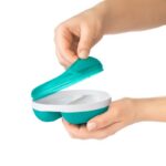 Oxo tot - Divided Feeding Dish with removable ring, teal - Afbeelding 3