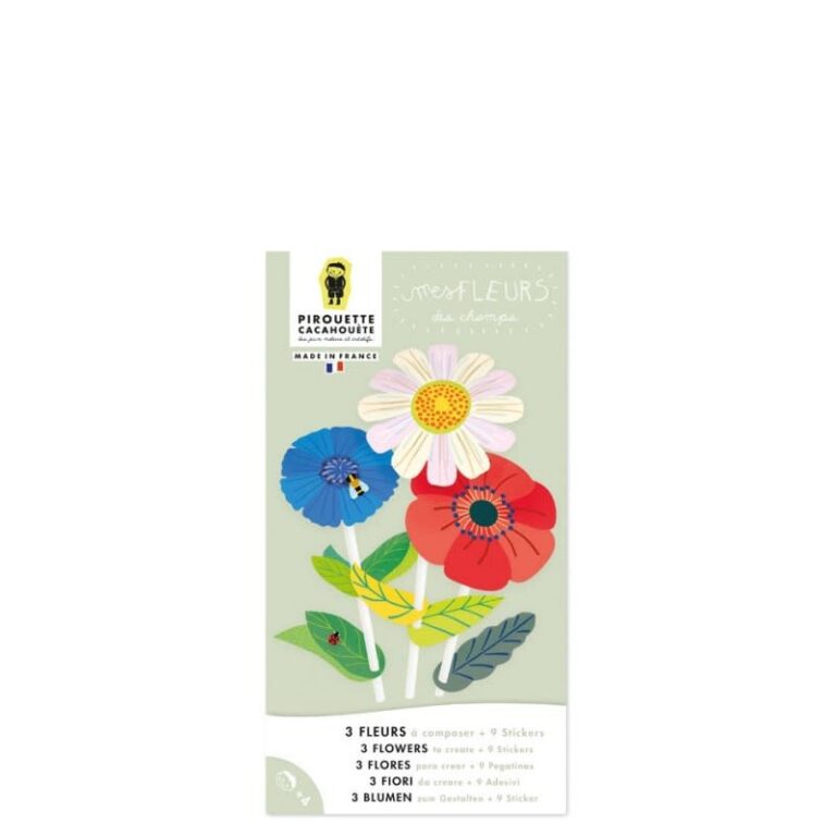 pirouette-cacahouette-fleurs-des-champs.jpg Pirouette Cacahouete - Mes Fleurs de champs, 3pcs - Afbeelding 1
