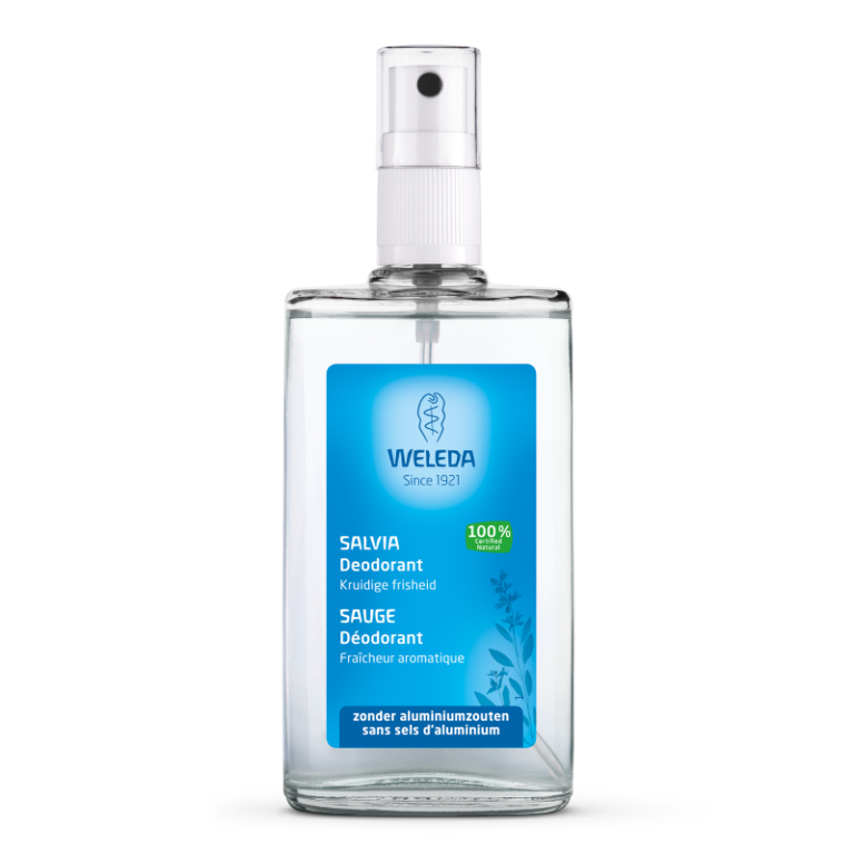 weleda-salvia-deodorant-glass-bottle.png Weleda - Deodorant spray, salvia, 100 ml - Afbeelding 1