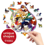 Wooden City - Wooden puzzle 150 stukken, Gaudy cougar