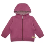 Loud+Proud - Hoodie met rits, katoenfleece, grape