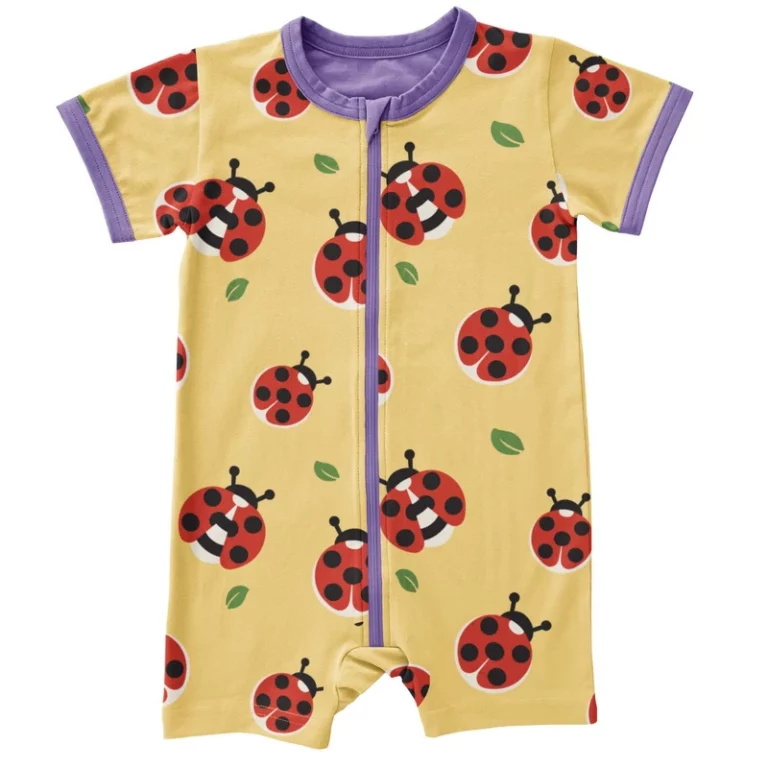 Rompersuit_Zipper_SS_LADYBUG Maxomorra - rompersuit zipper, ss, ladybug - Afbeelding 1