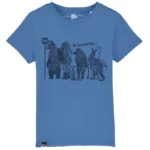 Lion of Leisure - T-shirt, bright blue, bus stop