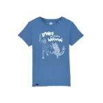 Lion of Leisure - T-shirt, bright blue, raccoon