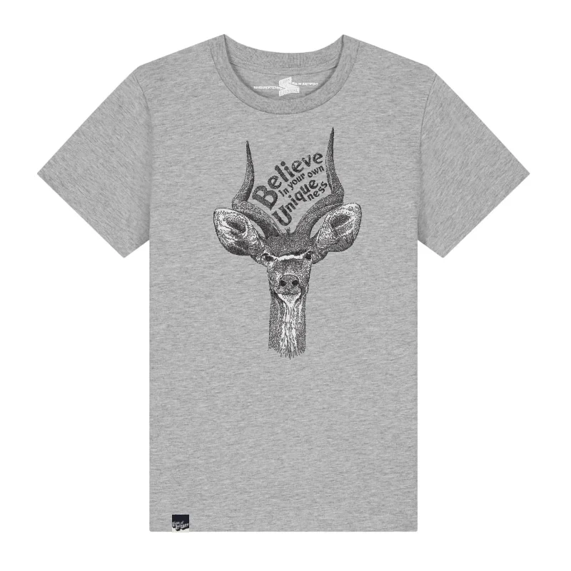 Lion of Leisure - T-shirt, grey melange, antilope Lion of Leisure - T-shirt, grey melange, antilope - Afbeelding 1