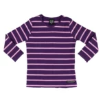 Villervalla - shirt, rib, grape/magnolia